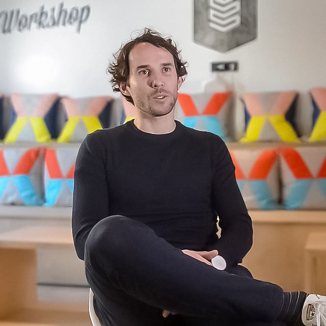 Matthias Stephens holding a testimonial